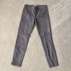 Calvin Klein gray pinstriped jeans